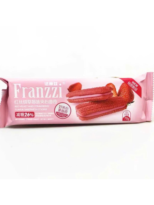 Lốc 3 Gói Bánh Quy Franzzi Mix Vị Dâu, Trà xanh, Yogurt 70g*3 - BeeGin Food