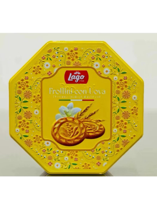 Bánh quy bơ Lago Frollini hộp thiếc