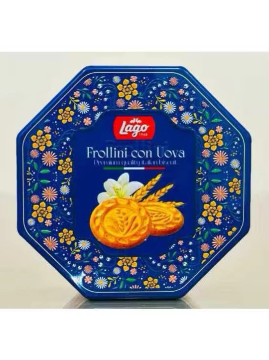 Bánh quy bơ Lago Frollini hộp thiếc