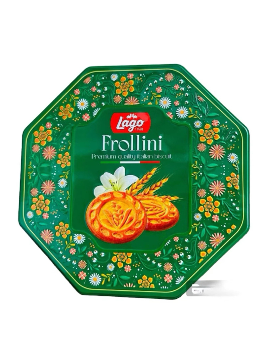 Bánh quy bơ Lago Frollini hộp thiếc